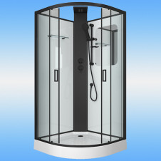 Душевая кабина GROSSMAN GR-251 поддон низкий, полукруг, без крыши 900x900x2050