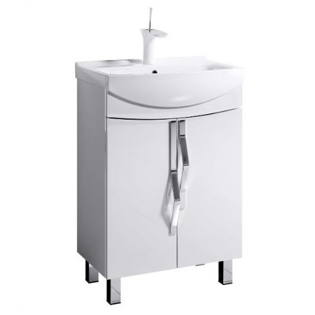 Тумба напольная ALAVANN DELVETO 60/3 белый кальцит (Cersanit Cersania 60) 600х880х350