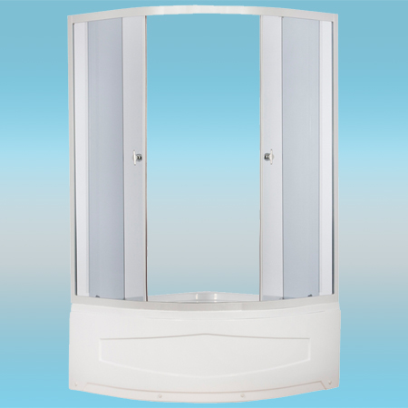 Душевой уголок ERLIT ER0509T-C4 поддон высокий 900x900x1940 без крыши, тонированное стекло