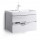 Тумба подвесная ALAVANN DELVETO 80 белый кальцит (Dreja Q 80) 810х500х485