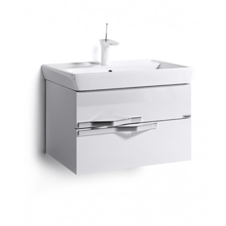 Тумба подвесная ALAVANN DELVETO 80 белый кальцит (Dreja Q 80) 810х500х485