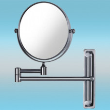 Зеркало увеличительное LEDEME L6306 настенное, круглое, поворотное, хром