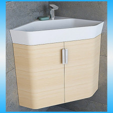 Тумба подвесная ANDREA QUARTZ 50 шпон + раковина 480х600х480
