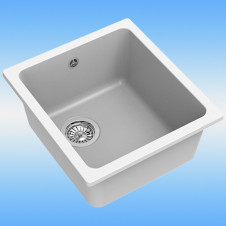 Мойка кухонная кварцевая EWIGSTEIN 3540 подстольный монтаж 415х455 иней