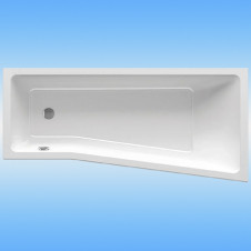 Ванна акриловая RAVAK BeHappy II L левая, с ножками и сифоном 1600х750х580 белая