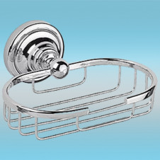 Мыльница LEDEME L1402-2 настенная, металлическая, глубокая, хром