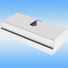 Тумба под раковину, подвесная, NOKEN Pure Line Light 100 белая, 1 выдвижной ящик 985х453х225