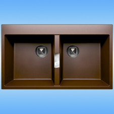Кухонная мойка из кварца TOLERO LOFT TL-862 860x500x200, коричневый