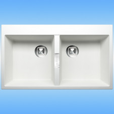 Кухонная мойка из кварца TOLERO LOFT TL-862 860x500x200, белый