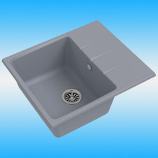 Мойка из кварца EWIGSTEIN Gerd 40F 580x550x200, серый металлик