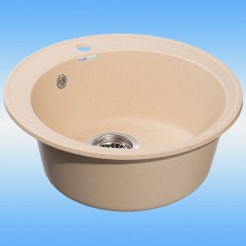 Кухонная мойка из кварца GRANFEST QUARTZ GF Z-08 бежевый 479х180, сифон в комплекте