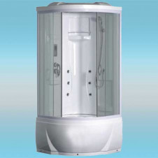 Душевая кабина LUXUS 895 поддон высокий 900x900x2170 серое стекло