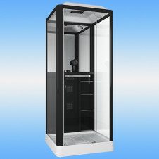 Душевая кабина GROSSMAN GR-221 поддон низкий, квадрат, радио, г/массаж 900x900x2250