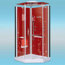 Душевая кабина LANMENG LM 855 низкий поддон, правая, красная 1200x850x2130