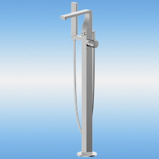 Смеситель для ванны, напольный BRAVAT Arc F66061C-B3-ENG однорычажный, отдельностоящий, хром