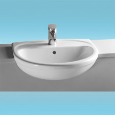 Раковина полувстраиваемая сверху VITRA ARCHITEKT 58 белый 580x480x205