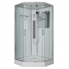 Душевая кабина NIAGARA PREMIUM NG-6002-01GD низкий поддон, прозрачные стекла 1000x1000x2100