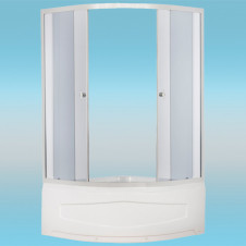 Душевой уголок ERLIT ER0508T-C4 поддон высокий 800x800x1940 без крыши, тонированное стекло
