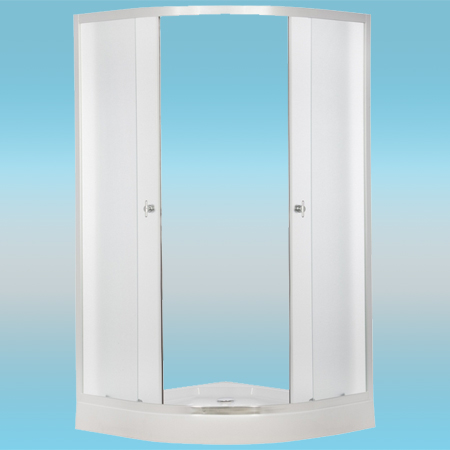 Душевой уголок ERLIT ER0509-C3 поддон низкий 900x900x1940 без крыши, матовое стекло