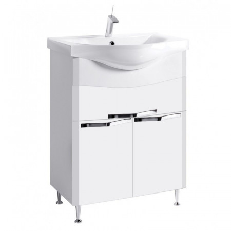 Тумба напольная ALAVANN LATTE 65 белый кальцит (Sanovit Albatros 65) 645х863х460