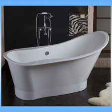 Ванна мраморная ROMANCE LEEDS R 1650х770 отдельностоящая, в комплекте с сифоном, правая