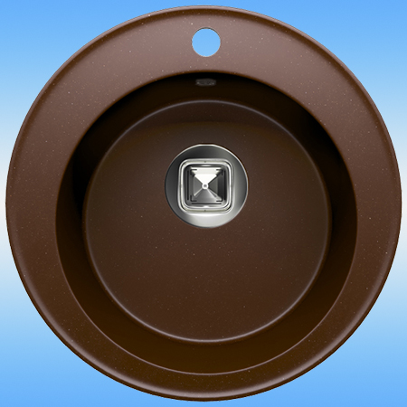Кухонная мойка из кварца TOLERO CLASSIC R-108 510x380x190, коричневый