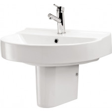 Раковина подвесная CERSANIT DECO 60 закругленная, белый 600х475