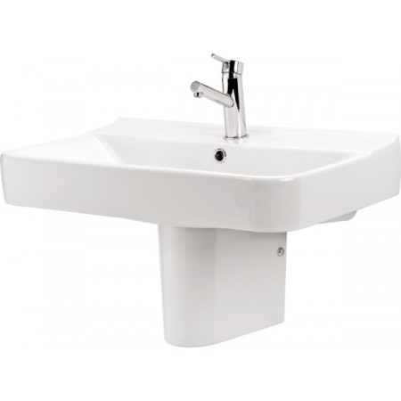 Раковина подвесная CERSANIT DECO 60 прямоугольная, белый 600х475