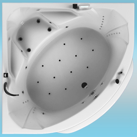 Ванна акриловая AQUATIKA МАКСИМА БАЗИК 1750х1750x810 правая, с каркасом