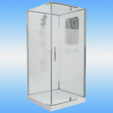 Душевая кабина GROSSMAN GR-170QR поддон низкий, квадрат, без крыши, правая 1000x1000x2050