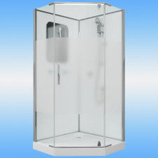 Душевая кабина GROSSMAN GR-171D поддон низкий, пятиугольник, без крыши 900x900x2050