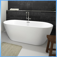 Ванна акриловая RIHO INSPIRE 1800х800 в комплекте с опорой и сифоном