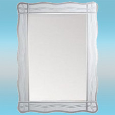 Зеркало LEDEME L622 прямоугольное с матовыми краями (универсальный) 600х450