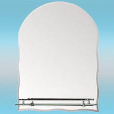 Зеркало LEDEME L651 арочное, 1 полочка 600х450
