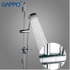 Душевой гарнитур GAPPO G8008 с шлангом, лейкой и мыльницей, хром