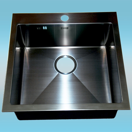 Мойка врезная ZorG INOX PVD 510x510x200 квадрат, цвет серебрянный