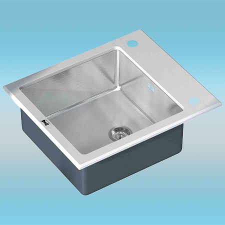 Мойка врезная ZorG INOX GLASS 600x510x200 белое стекло