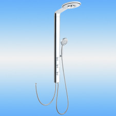 Душевая панель GLLON SL1301CP с гидромассажем, 890 мм, хром