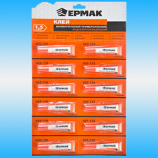 Клей секундный ЕРМАК универсальный 1,5 гр