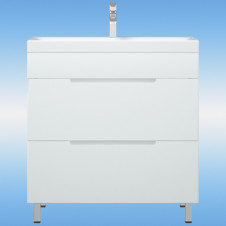 Тумба напольная COROZO Мадисон 60 Z2, 2 ящика, белый 600х450х850 (como 60)