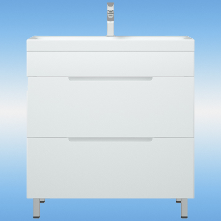 Тумба напольная COROZO Мадисон 60 Z2, 2 ящика, белый 600х450х850 (como 60)