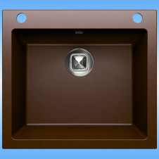 Кухонная мойка из кварца TOLERO CLASSIC R-111 555x500x200, коричневый