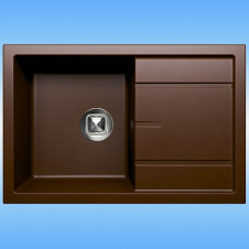 Кухонная мойка из кварца TOLERO CLASSIC R-112 760x500x200, коричневый