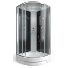 Душевая кабина ERLIT ER351026-C4-RUS поддон средний 1000x1000x2260 тонированное стекло, белая