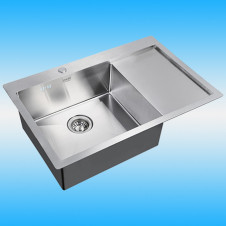 Мойка кухонная, врезная ZorG INOX R 7851-L, 1 чаша слева 780x510, сталь