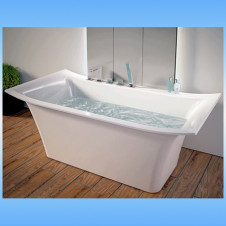 Ванна мраморная ROMANCE ARNA 1620х820 отдельностоящая, в комплекте с сифоном