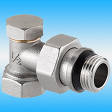 Клапан настроечный угловой с дополнительным уплотнением  VALTEC VT.019.NR ø 1/2