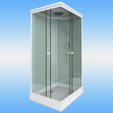 Душевая кабина STYLE S-47 1000x800х2100 низкий поддон, матовое стекло, без г/м, с крышей