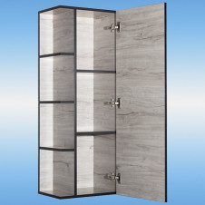 Пенал подвесной STYLE LINE БЕРЛИН 40 правый, 1 дверь, 4 полки, белый/ориноко 400x1100x300