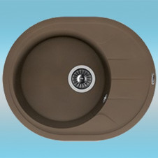 Мойка из литого мрамора FLORENTINA РОДОС-620 коричневая 620х500х217